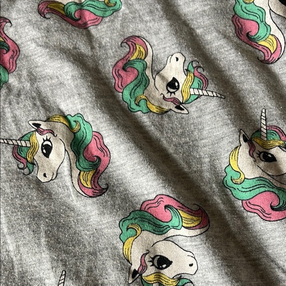 H&M Kids Unicorn Sweatshirt - Gray with Multicolor Accents - Picture 2 of 6